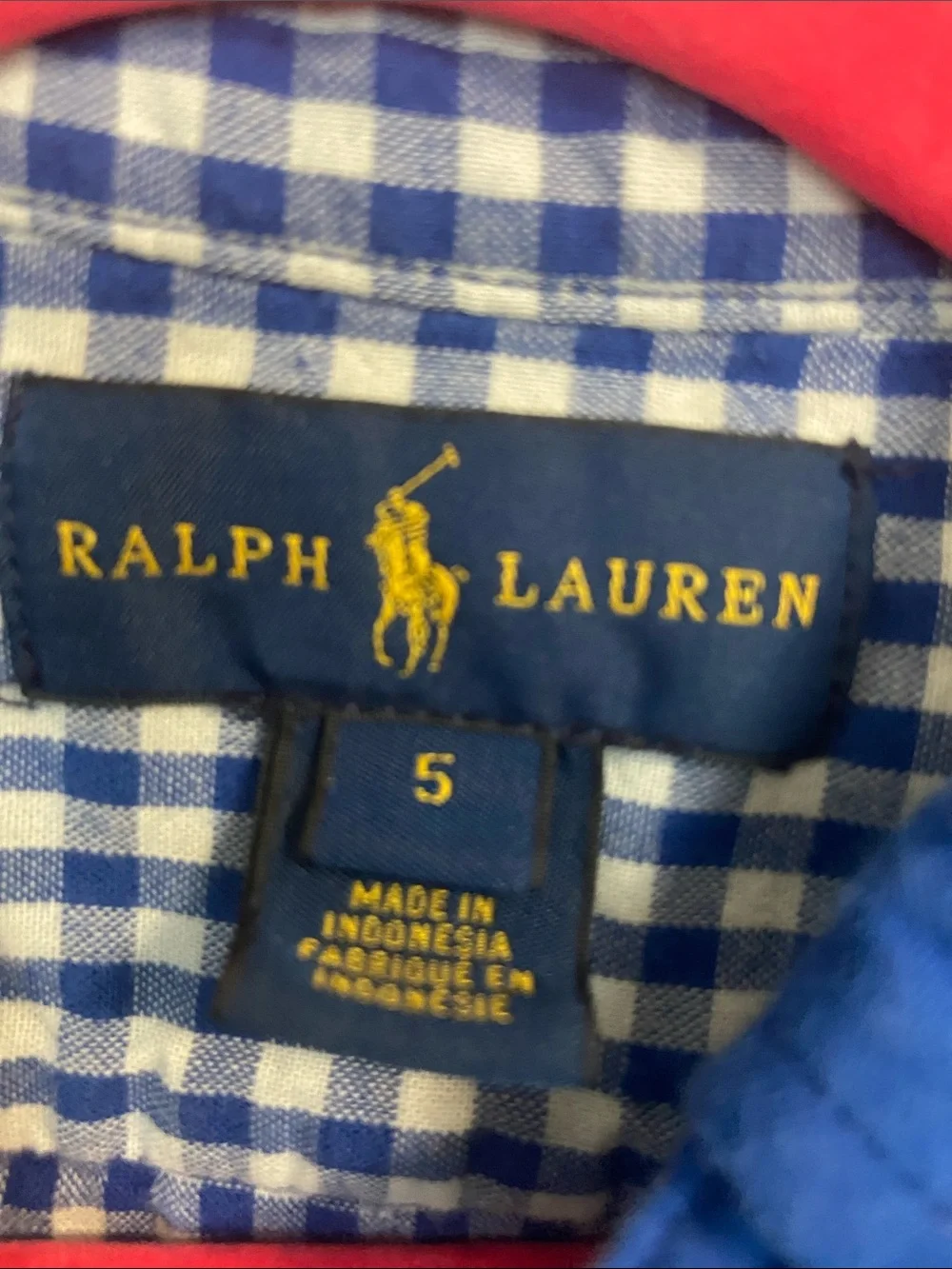 Ralph Lauren blue silhouette trim